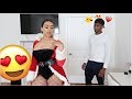 WEARING AN EXPLICIT CHRISTMAS OUTFIT TO SEE HOW MY BOYFRIEND REACTS!