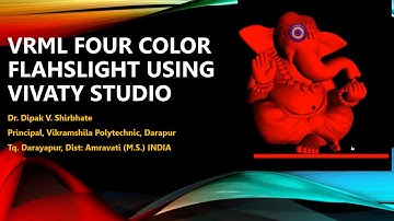 VRML FOUR COLOR FLSHALIGHT SCRIPT USING VIVATY STUDIO BY DR DIPAK SHIRBHATE