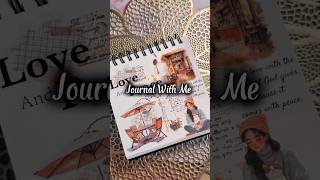 ASMR Aesthetic Journal | Love and Peace ❤️ #journaling #scrapbooking #asmr #shorts