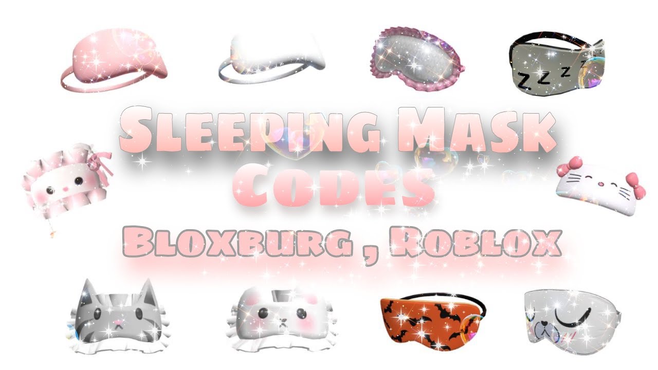 *NEW* SLEEPING Mask Codes for Bloxburg and Berry Avenue Roblox ! 