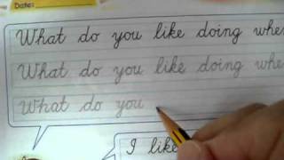 Cursive Writing demo A