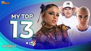 Eurovision 2024 My Top 13 - New 