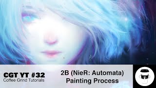 2B (NieR: Automata) Painting Process   Judging your Artwork (CGT YT #32)