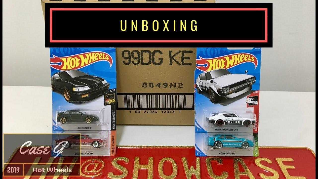Unboxing - Hot Wheels Case G 2019 - YouTube