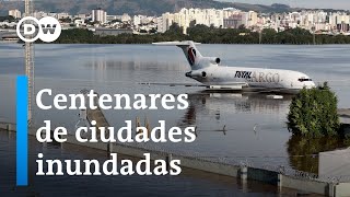 Las fuertes lluvias arrasan el sur de Brasil