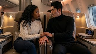 Black girl forced to share private airport suite with cold Korean billionaire for unforgettable nigh