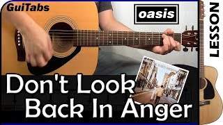 How to play DON'T LOOK BACK IN ANGER 😵 - Oasis / GUITAR Lesson 🎸 / GuiTabs #139