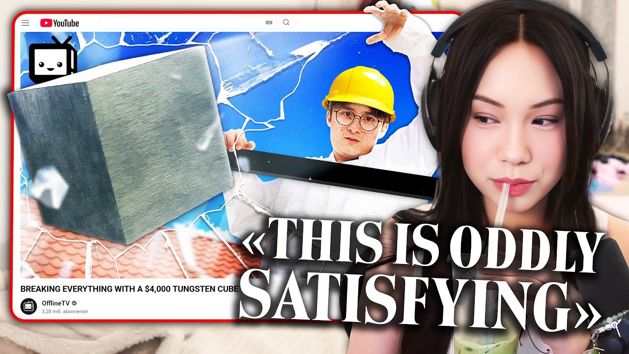 QuarterJade Reacts to Michael Reeves Breaking Stuff With A $4000 Cube