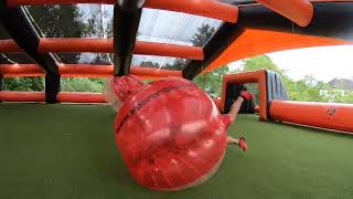 Sport& Bien Bubble Foot Tours EVG Rémy 25-05 au parc Sport& Bien de Monnaie