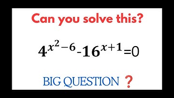 A nice exponential equation | maths olympiad