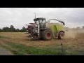 HD | Ensilage de Mais 2015 Claas Jaguar 950 et cueilleur 8 rangs