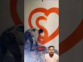 wall painting design 🤩 #youtubeshorts #walldecor #painting