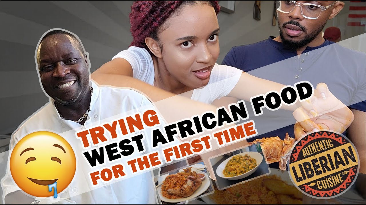 Jamaicans Trying West African Food for the first time | Liberian Food MUKBANG | Jollof, Fufu, Egusi