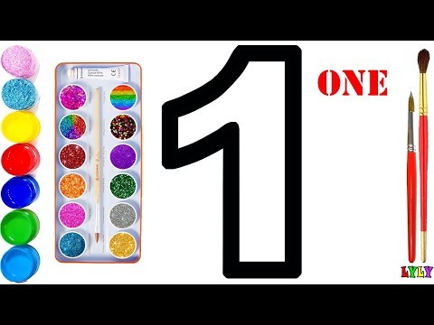 Dạy Bé Học Vẽ | dạy bé học vẽ chữ số | Vẽ và tô màu chữ số | Bé học chữ số | Lyly Toy Art