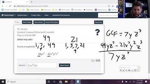 DeltaMath Factoring and Solving Binomials