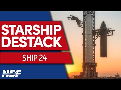 SpaceX Destacks Starship 24 For Final Flight Preps