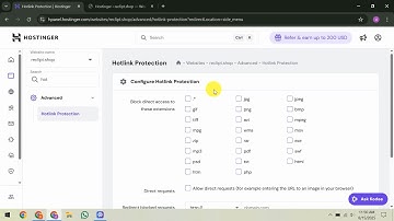 How To Enable Hotlink Protection in Hostinger