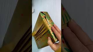 DIY Creation of Ribbon Packaging with Staggered Folding  Easy Gift Wrap Idea