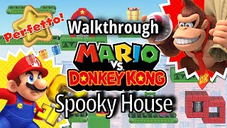 Mario vs Donkey Kong 2024 - Spooky House All Gifts/Stars Walkthrough (Bonus LVL included)