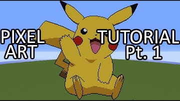 Minecraft Pixel Art Tutorial - Pikachu (Pokémon) Part 1