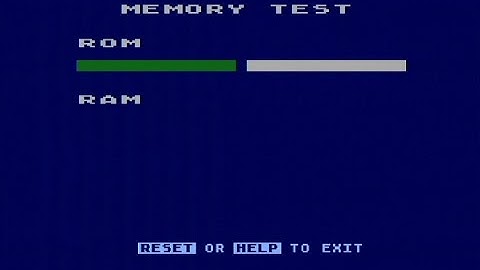 Atari 800XL Memory Test