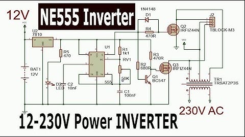 How to make an Inverter Using NE555 timer | 500W