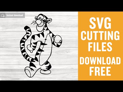 Tigger Svg Free Cutting Files for Silhouette Instant Download