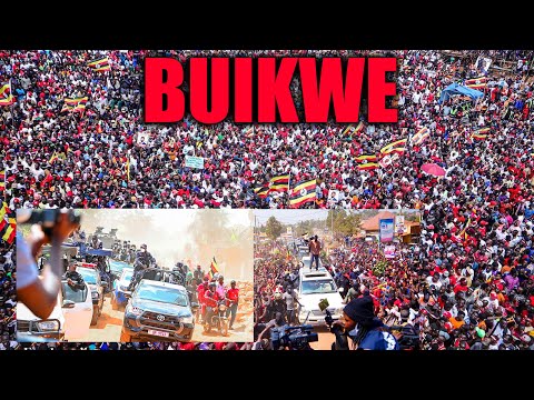 LIVE H E Bobi Wine Heads To BUIKWE Its Already Massive Crowds Fill The Streets Day 48