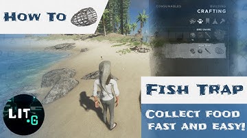 How to use the Fishing Trap the right way! | Simple passive way to collect food | Fish Trap Set Up