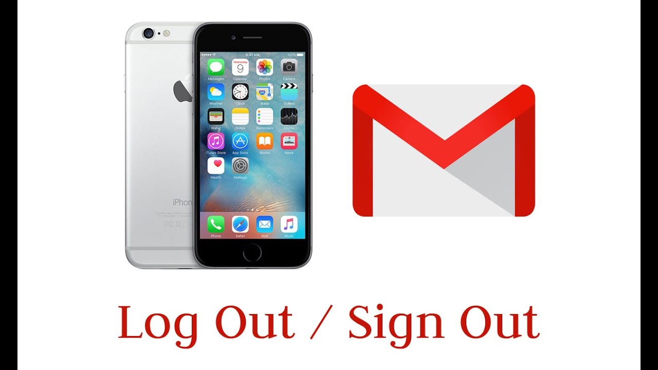 How to Log Out/Sign Out Gmail on iPhone 2017 - YouTube