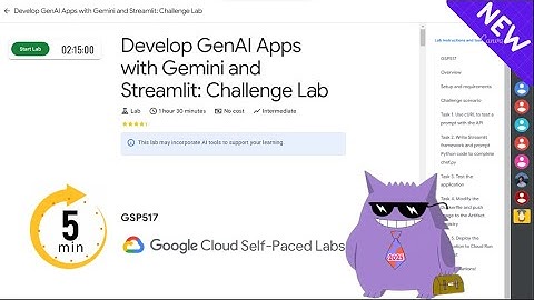 Develop GenAI Apps with Gemini and Streamlit: Challenge Lab | #2025 | #GSP517 |#qwiklabs |Solution
