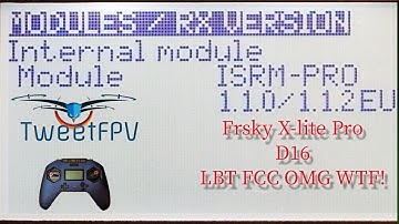 Frsky X-lite Pro D16 LBT FCC bug