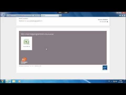 Opstarten van de e-learning