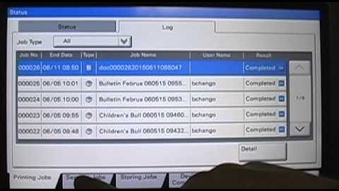 How To: View Job Status on Kyocera MPF