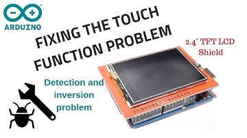 Interfacing and fixing touch problem in Arduino TFT 2.4" LCD shield [Re-upload]