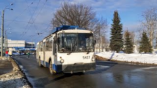 картинка: Троллейбус, маршрут №16 ВЗТМ-5284.02 б.5427 (27.02.2023) Санкт-Петербург