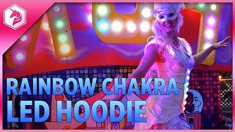 LEARN: Rainbow Chakra Light-Up Hoodie @adafruit #adafruit