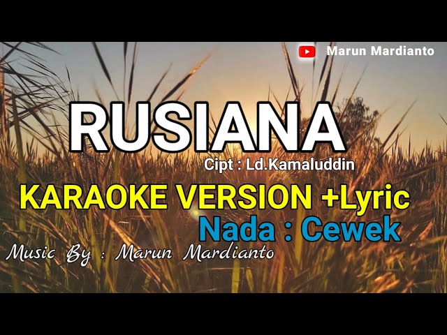 RUSIANA || KARAOKE || Nada Cewek || Lagu Wakatobi #lagujogetkaraoke class=