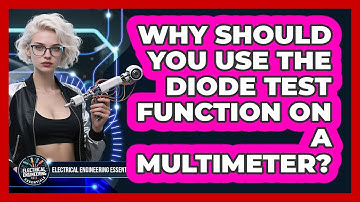 Why Should You Use The Diode Test Function On A Multimeter? - Electrical Engineering Essentials
