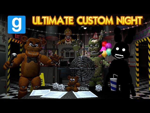 New Ultimate Custom Night Gmod Map Five Nights At Freddy S Garry S Mod Zany Gmod 63 Youtube - five nights at freddys 3 rye rye99 youtube roblox png