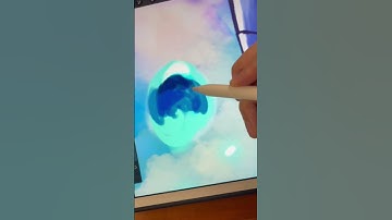 Rendering a Water Droplet 💧 #digitalart #drawingtutorial #procreate #coloring #illustration