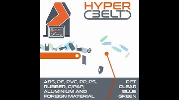 𝗛𝗬𝗣𝗘𝗥𝗕𝗘𝗟𝗧: a cutting-edge belt sorter designed for total recognition of polymer and color sorting.