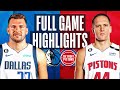 Game Recap: Pistons 131, Mavericks 125