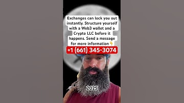 Set up your LLC and web3 wallet, get your crypto off exchange.#xrp #bitcoin #crypto #xrparmy #shorts