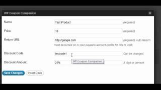WP Coupon Companion Walkthrough