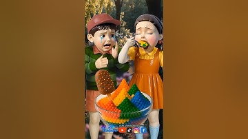 Squid Game AI Korean Snack Popping Candy ASMR #squidgame #squidgame2 #ai #asmr