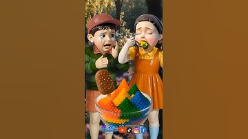 Squid Game AI Korean Snack Popping Candy ASMR #squidgame #squidgame2 #ai #asmr