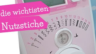 Die wichtigsten Nutzstiche an der Nähmaschine | Sticharten | die wichtigsten Stiche | mommymade