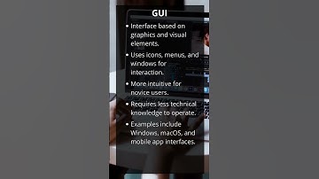 Differences between GUI and CLI #GUI #CLI #GraphicalInterface #shorts #shortsVideos #tips