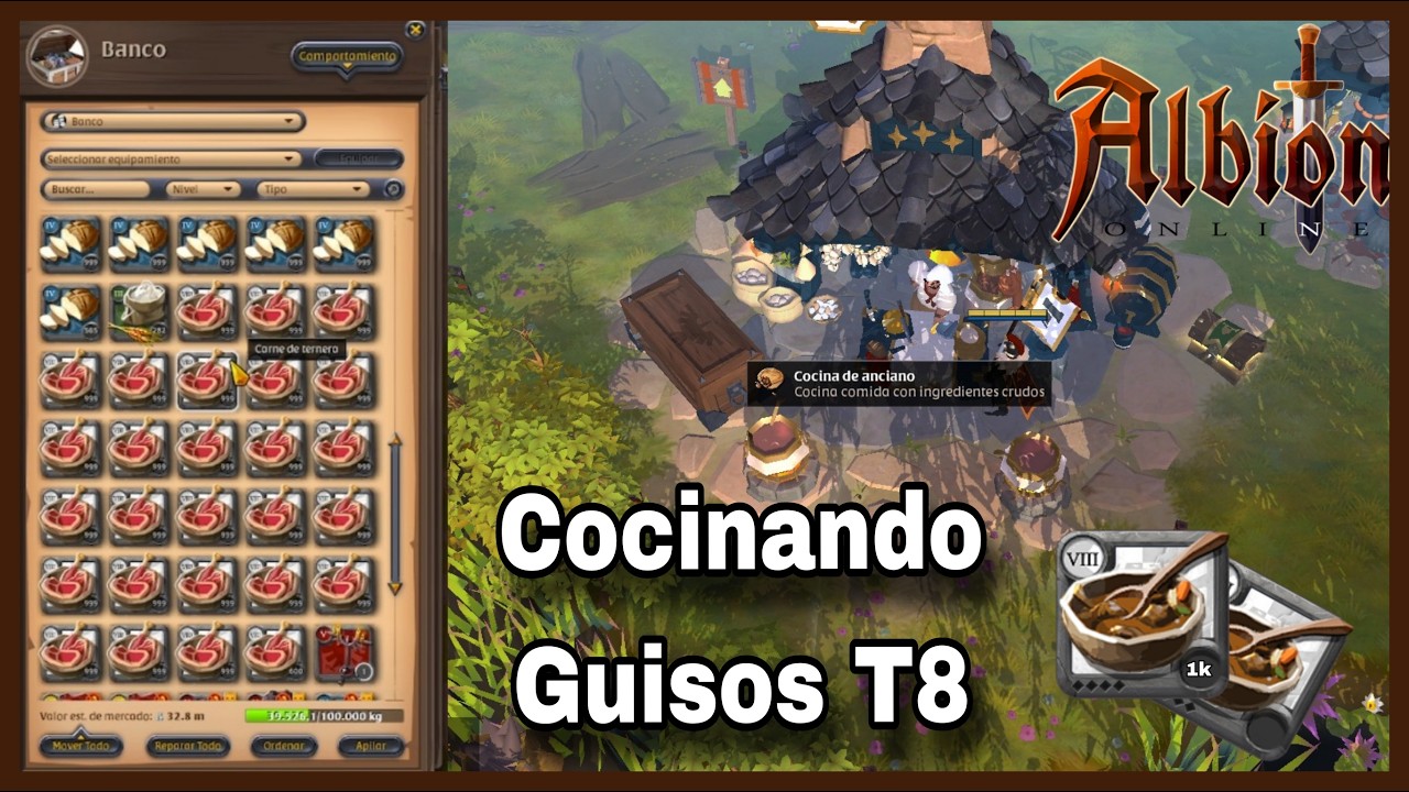 Cocinando Guiso T8 Sin premium [Albión Online]